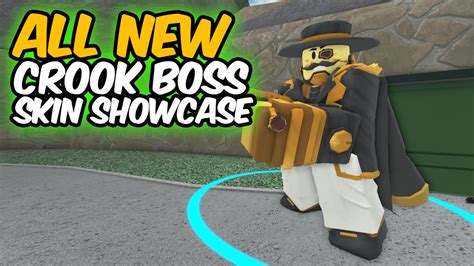 All New Crook Boss Skin Showcase Tower Defense Simulator Roblox