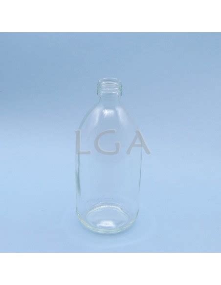 White Glass Round Bottle Øpp28 500ml