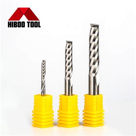 Solid Carbide Single Flutes End Mills Cnc Router Bits Milling Cutter