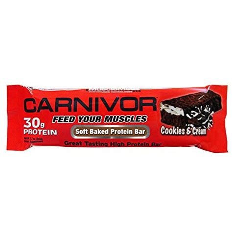 Musclemeds Carnivor Bar Cookies And Cream 91 Grams 12 Count Click