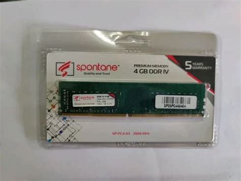 Spontane 4GB DDR IV Desktop RAM At Rs 1225 Piece DDR4 RAM In Nashik