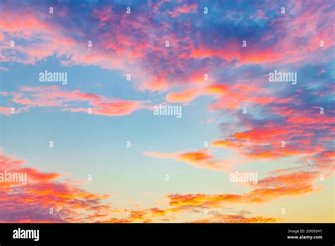 Beautiful Colorful Sunrise Over Angra Dos Reis In Brazil Stock Photo