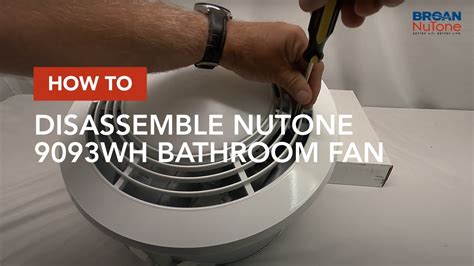 How To Disassemble NuTone 9093WH Bathroom Fan To Clean And Replace