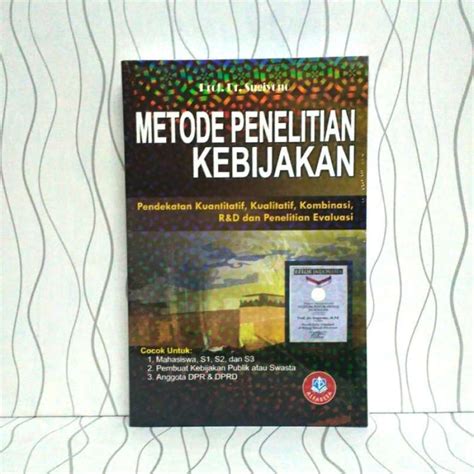 Promo Buku Metode Penelitian Kebijakan Prof Dr Sugiyono Diskon Di