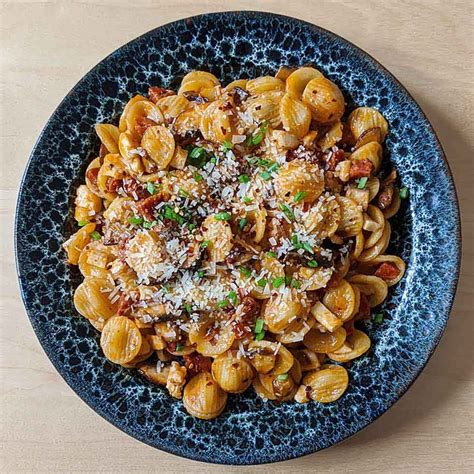 Tuto Orecchiette Aux Champignons Chorizo Et Halloumi Artofit