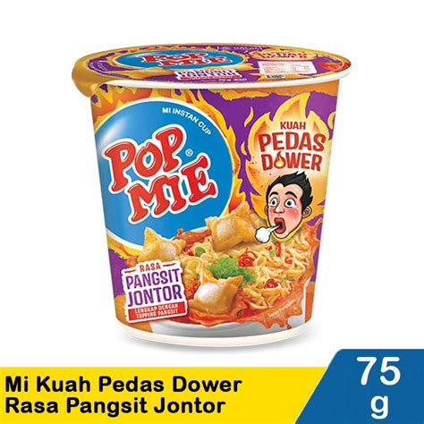 Pop Mie Mi Instan Pedes Dower Pangsit Jontor 75g Klik Indomaret