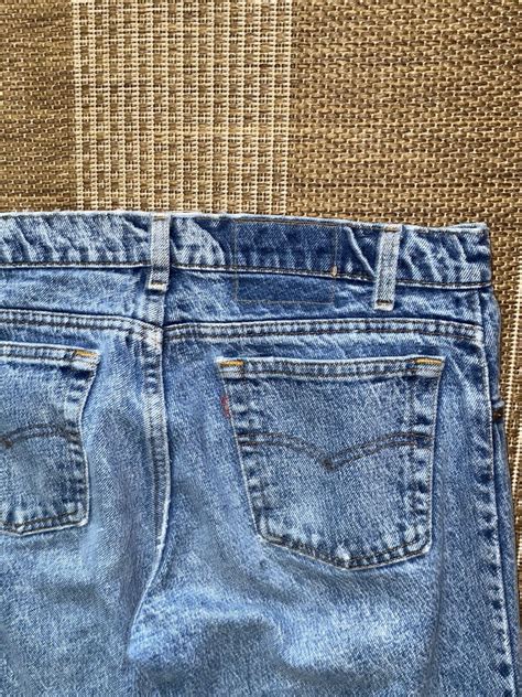 Levis Vintage S Acid Wash Denim Jeans Gem