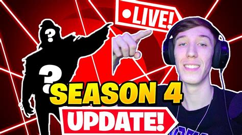 LIVE NEW Season 4 Update Battle Pass Giveaways Fortnite Gaming