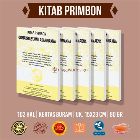 Jual Buku Primbon Jawa Kitab Primbon Qomarrulsyamsi Adammakna