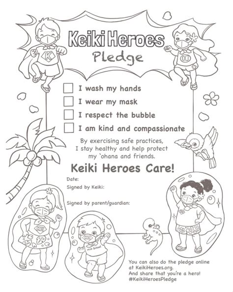 Keiki Heroes Pledge Black White Keiki Heroes