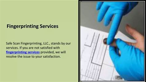 Ppt Fingerprinting Services Powerpoint Presentation Free Download Id12878349