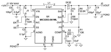 MIC2253 06YML EV 5V 3A 2 5 10V In Boost