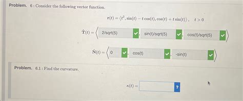 Solved Problem Consider The Following Vector Chegg