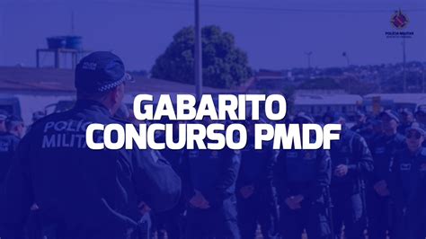 Gabarito Concurso Pmdf Divulgado Pelo Instituto Aocp