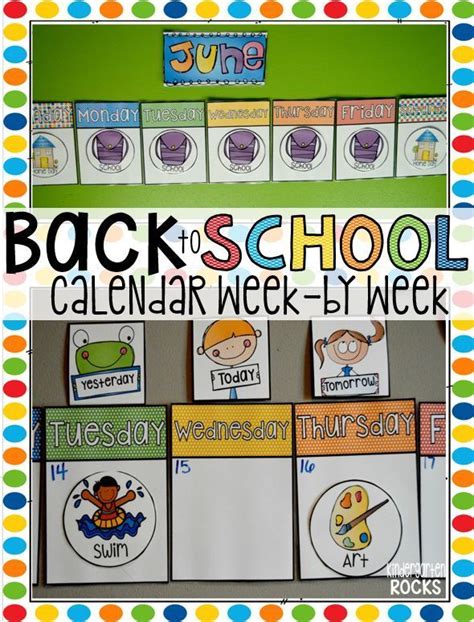 Calendar Week By Week Was Created With Kindergarten In Mind After A