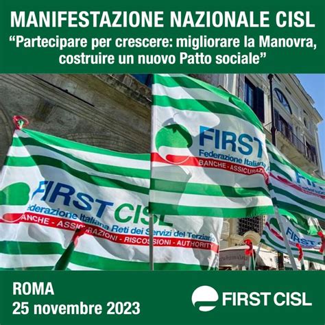 Manifestazione Nazionale Cisl A Roma Sbarra Manovra Va Cambiata