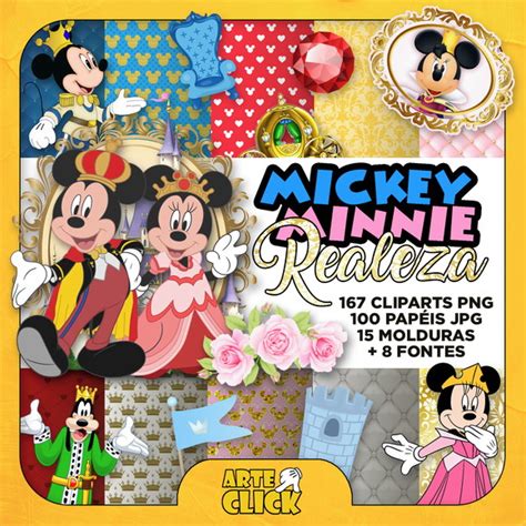 Kit Digital Mickey E Minnie Realeza Elo7 Produtos Especiais