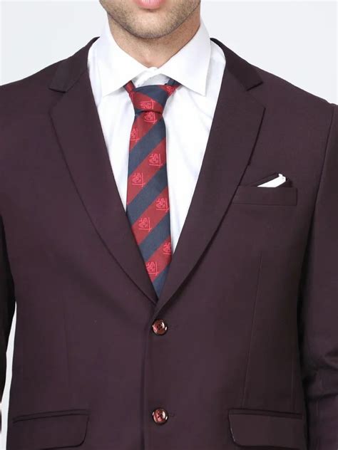 Size 48 Men Slim Fit Burgundy Party Wear Suit At Rs 5000 Set In