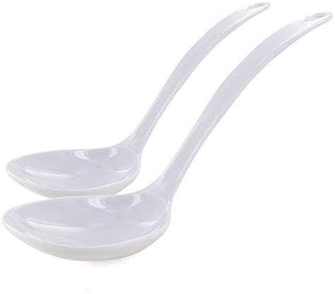 Ram Pro Melamine Basting Spoon White Hard Plastic Heavy Duty Mixing