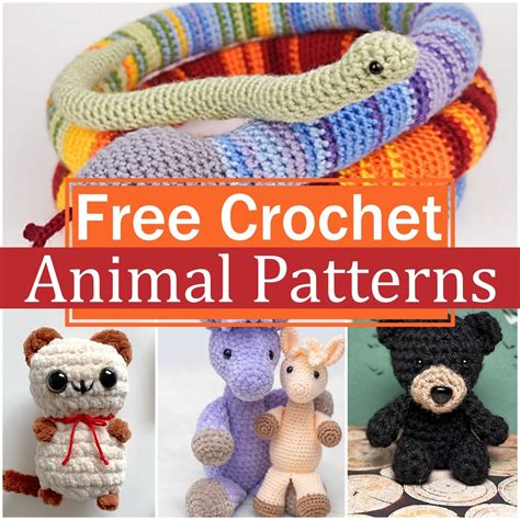 20 Free And Easy Crochet Animal Patterns Tutorials For Beginners All