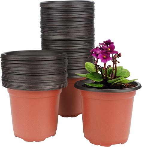 Amazon KINGLAKE GARDEN Plastic Plants Nursery Pot 4 Inch 120 Pcs