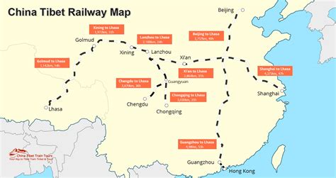 Tibet Railway Map