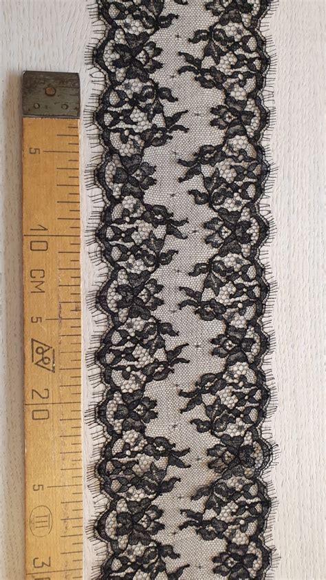 Black Chantilly Lace Trim By Jean Bracq By Jean Bracq Lace Trim