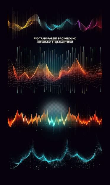 Ondas sonoras de música pulso de tecnologia de equalizador de áudio