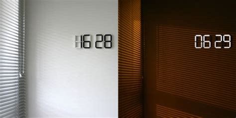 Digital and Automated Organic LED Wall Clock