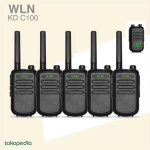 Jual Paket 5 Unit HT WLN KD C100 ORI Handy Talky WLAN C100U Mini Radio