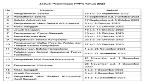 Jadwal Seleksi Cpns 2023 Dan Pppk 2023 Lengkap Pendaftaran Dibuka 17