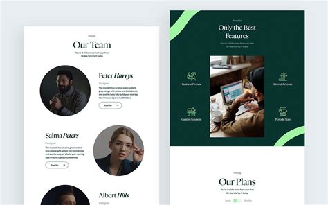 Process Website Page Template for Webflow