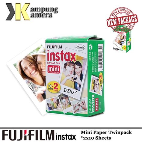 Jual Fujifilm Instax Mini Paper Plain Polos Twinpack Refill X Sheets