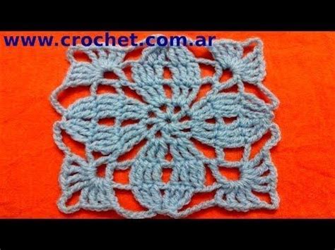 Motivo Cuadrado Granny Square En Tejido Crochet Tutorial Paso A Paso