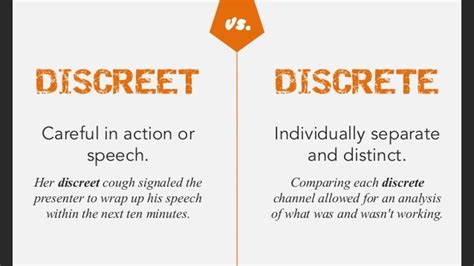 Explain Difference Between Discrete And Discreet