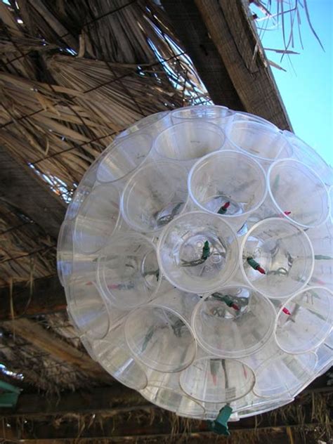 Look Plastic Cup Hanging Lamp Diy Christmas Lights Outdoor