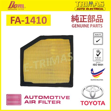 Dowa Air Filter Toyota Alphard Vellfire Agh Ggh Mark X Penapis