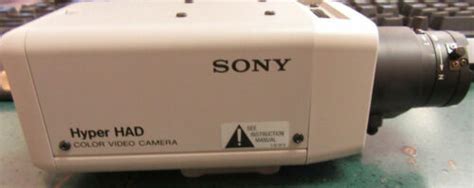 Sony SSC C104 Hyper HAD CCD Color Video Security Camera With Lens EBay