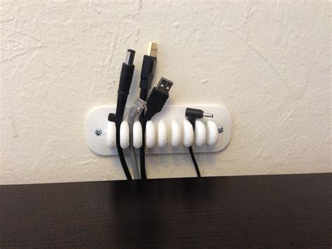 Free Stl File Cable Management Wire Holder Cord Clips And Anchors・3d Printing Design To