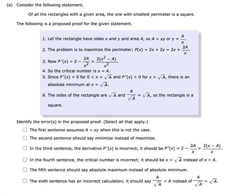 Solved A Consider The Following Statement Of All The Chegg