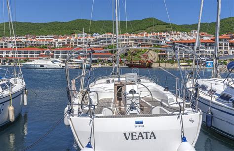 Dinevi Marina Yacht Port in Sveti Vlas, Bulgaria. Editorial Stock Photo ...