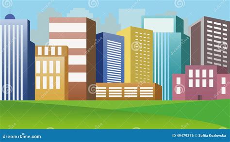 Buildings Cartoon Vector | CartoonDealer.com #3724503