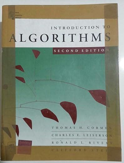 Introduction To Algorithms Second Edition Thomas H Cormen 9780262531962 Books