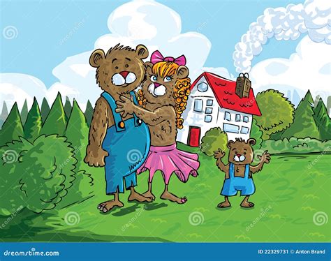 Cartoon Of The Three Bears Stock Image - Image: 22329731