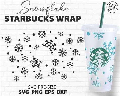 Craft Supplies Tools Snow Svg Venti Cold Cup Oz Svg Eps Png