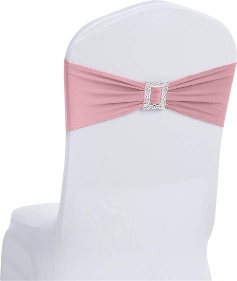 Amazon WELMATCH Spandex Chair Bands Sashes Wedding Banquet Party