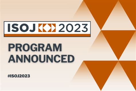 A programação do ISOJ 2023 já está disponível inscreva se para