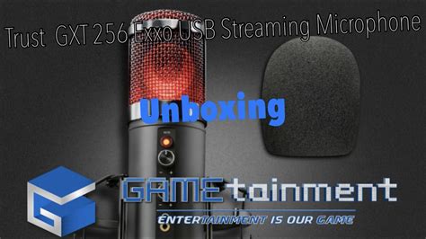 Unboxing Trust Gxt Exxo Usb Streaming Microphone Youtube