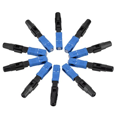 SC Optic Fiber Quick Connector Bewinner 10pcs Lot SC UPC Optic Fiber