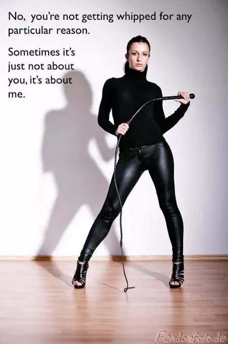 Just Because Femdom Female Domination Domme UFR Whip